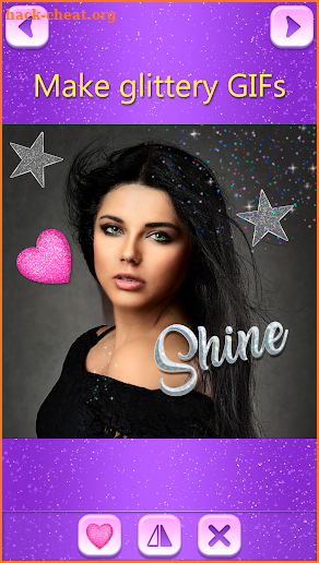 Glitter Photo Effects Editor screenshot