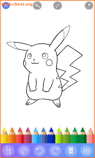 Glitter pokemn Coloring Book screenshot