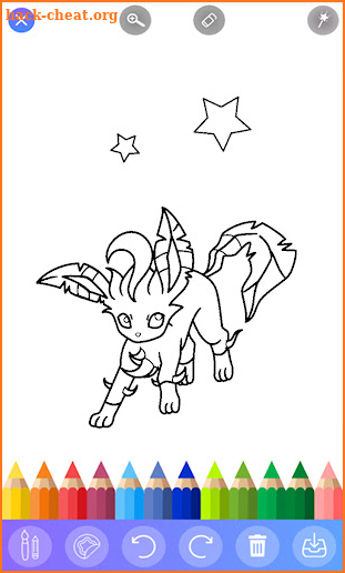 Glitter pokemn Coloring Book screenshot