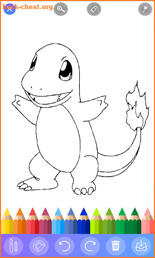 Glitter pokemn Coloring Book screenshot