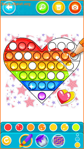 Glitter Pop It Coloring Game screenshot