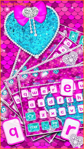 Glitter Sequin Keyboard screenshot