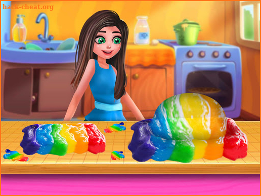 Glitter Six Gallon Slime Rainbow Squishy screenshot