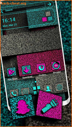 Glitter Tiles Launcher Theme screenshot