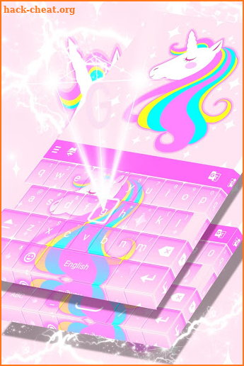 Glitter Unicorn Keyboard screenshot