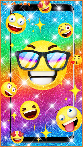 Glittering Emoji Wallpaper Themes screenshot