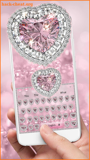 Glittering Pink Diamond Keyboard screenshot