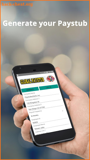 Global Payslip Paystub Paycheck screenshot
