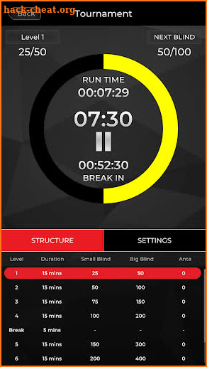 Global Poker Clock screenshot