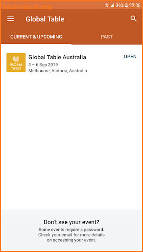 Global Table screenshot