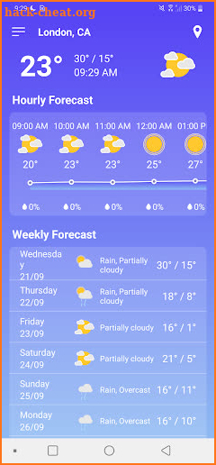 Global Weather Forecast screenshot