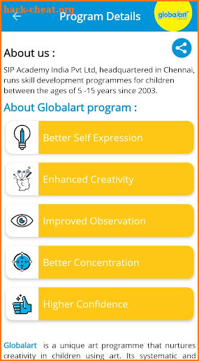 Globalart Parent App screenshot