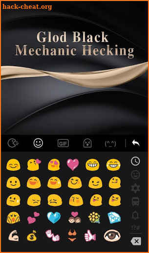 Glod Black Mechanic Hecking Keyboard Theme screenshot