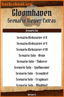 Gloomhaven Scenario Viewer Extras screenshot