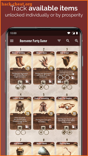 Gloomhaven Shop screenshot