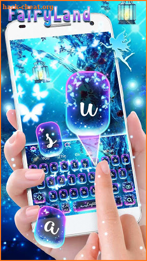 Glossy Fairyland Keyboard Theme screenshot