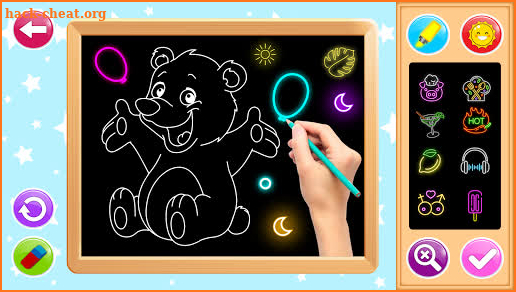 Glow drawing for kids : Learn colors for kids screenshot