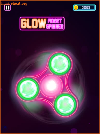 Glow Fidget Hand Neon Spinner Toy screenshot