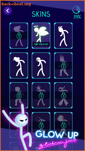 Glow Up: Stickman Jump screenshot