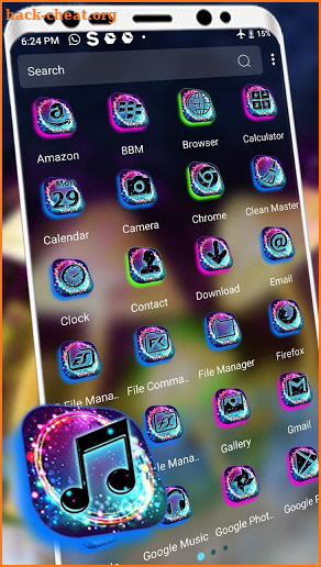 Glowing Mushroom Theme Launcher screenshot