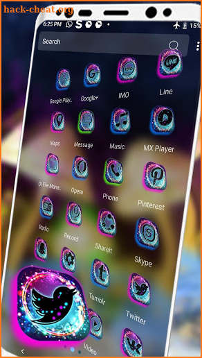 Glowing Mushroom Theme Launcher screenshot