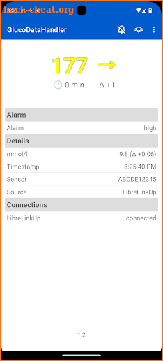 GlucoDataHandler screenshot