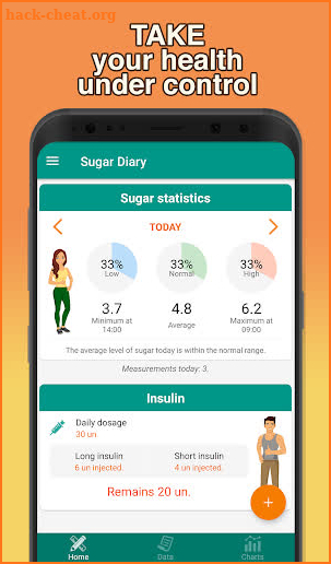 Glucose tracker & Diabetic diary. Your blood sugar screenshot