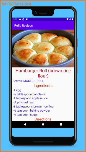 Gluten Free Rolls screenshot