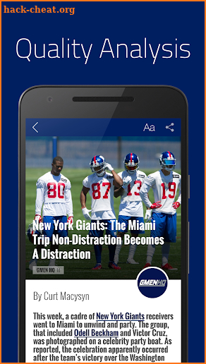 GMEN HQ: New York Giants News screenshot