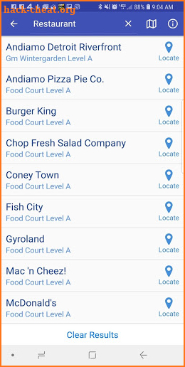 GMRENCEN Wayfinder App screenshot