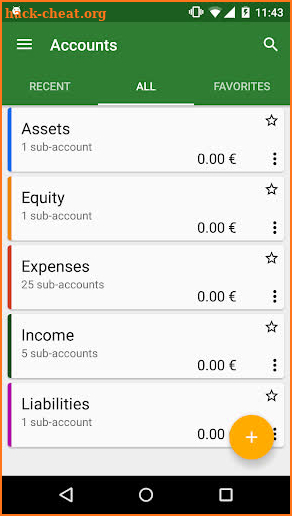 GnuCash screenshot