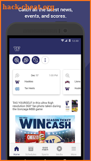 Go Huskies Gameday App screenshot