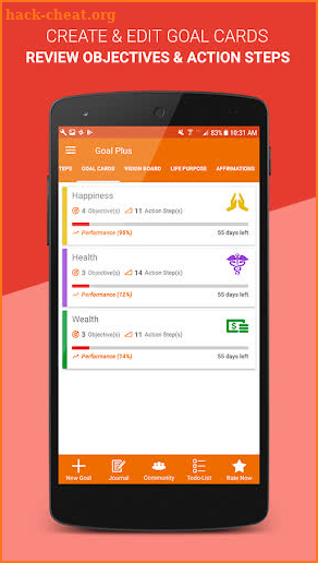 Goal Plus: Goal Setting, Vision Board, & Planner screenshot