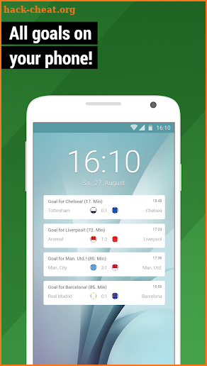 GoalAlert Football Live Scores Fixtures Results screenshot