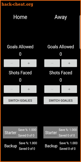 Goalie Buddy Shot Tracker screenshot