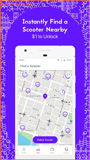 GOAT - Dockless Scooter Rental screenshot