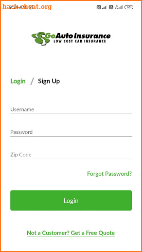 GoAuto Insurance screenshot