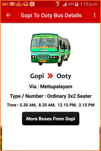 Gobichettipalayam Bus Info screenshot