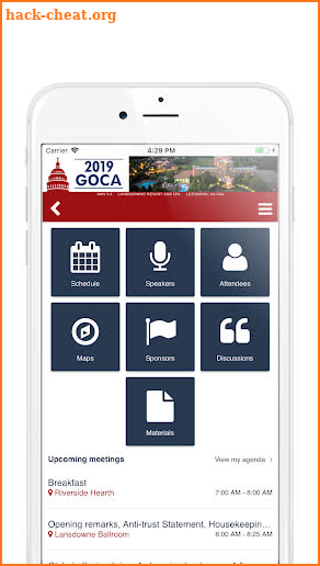 GOCA Conference screenshot