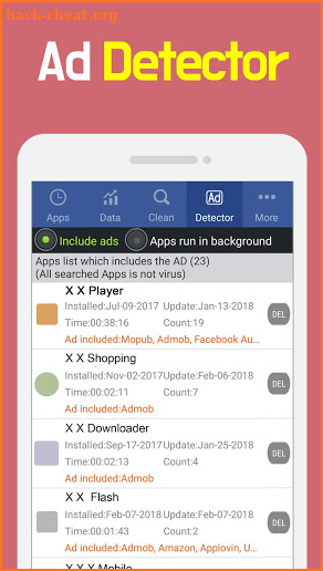 Goclean-Ad detector,airpush detector screenshot