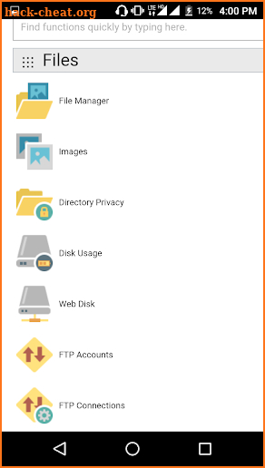 GoDaddy cPanel screenshot