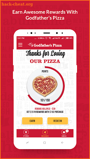 Godfather's Pizza REWARDS screenshot