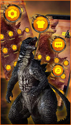 Godzilla Wallpaper lock screen theme screenshot