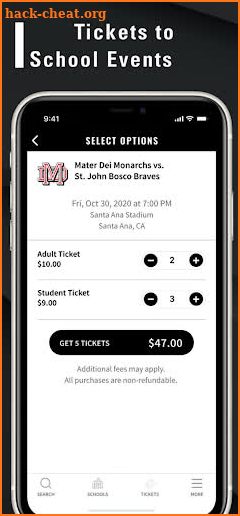 GoFan For Tickets to Event App screenshot