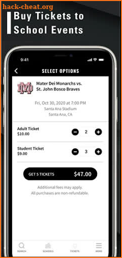 GoFan High School Tickets screenshot