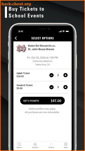 GoFan High School Tickets screenshot