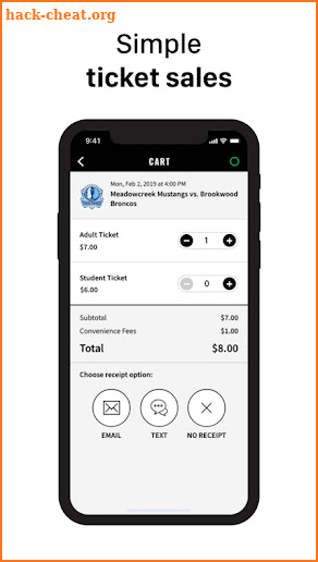 GoFan High School Tickets APP screenshot