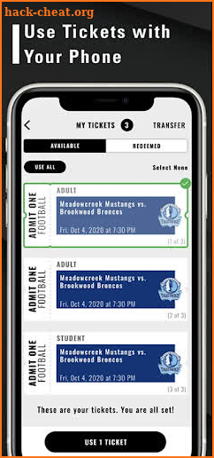 GoFan High School Tickets Guia screenshot