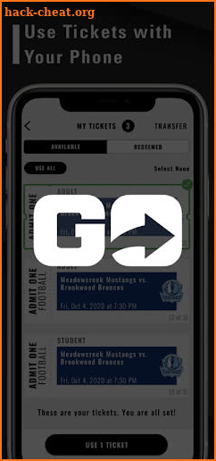 GoFan High School Tickets USA screenshot