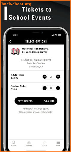 GoFan Tickets to Events School screenshot